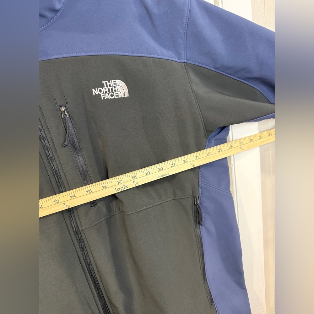 The North Face Men’s XXL Navy Black Softshell Jacket Full Zip Fleece - Picture 10 of 12
